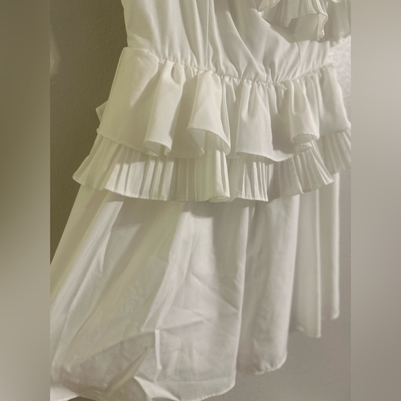 DO+BE White One-Shoulder Ruffle Romper - Picture 8 of 13